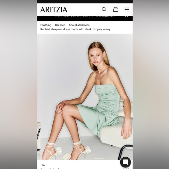 Saga Green mini dress - Picture 3 of 5